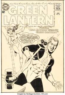 Kane, Gil - Gil Kane and Murphy Anderson Green Lantern #26 Star Sapphire Cover Original Art (DC, 1964)....