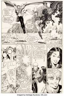 Adams, Arthur - Arthur Adams Longshot #6 Story Page 35 Original Art (Marvel, 1986)....