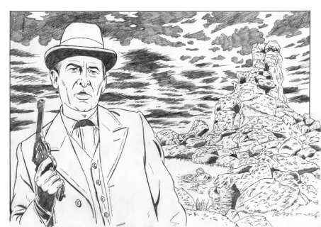 Marniquet, Frédéric | Marniquet, Frédéric - Crayonné original - Ex-libris - Sherlock Holmes T1 - Le Chien des Baskerville - (2023) | Catawiki