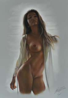 Denis P | Denis Prenzel - Original Pastel Zeichung Corinna (29, 7 x 42 cm) - Page volante - (2023) | Catawiki