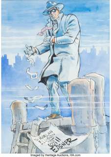 Eisner, Will | Will Eisner - The Spirit Specialty Painting Original Art (undated).... | Heritage