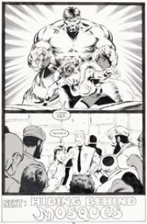 Keown, Dale | Dale Keown and Mark Farmer The Incredible Hulk #386 Story Page 22 Original Art (Marvel, 1991).... | Heritage