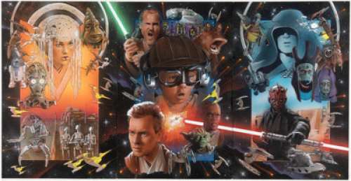 Busch, Matt - Matt Busch Star Wars: Episode I - The Phantom Menace Poster Concept Illustration Original Art (c. 1999)....