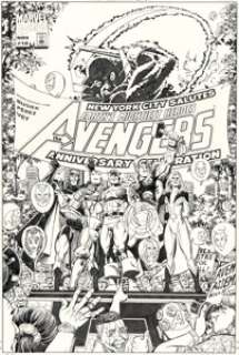 Pérez , George | George Pérez and Tom Smith Avengers #10 Cover Original Art (Marvel, 1998).... | Heritage