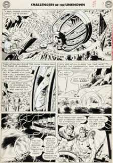 Kirby, Jack - Jack Kirby and Wally Wood Challengers of the Unknown #7 Story Page 9 Original Art (DC, 1959)....