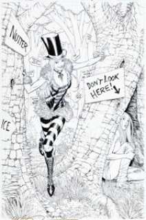 Miller, Mike - Mike S. Miller Grimm Fairy Tales Presents: Asylum #3 Cover Original Art (Zenescope Entertainment, 2014)....