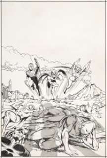 Grell, Mike | Mike Grell All-Star Comics #58 Power Girl Cover Original Art (DC, 1976).... | Heritage
