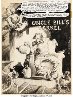 Wrightson, Bernie | Bernie Wrightson Graphic Showcase #2, Uncle Bill’s Barrel Splash Page 1 Original Art (1968).... | Heritage