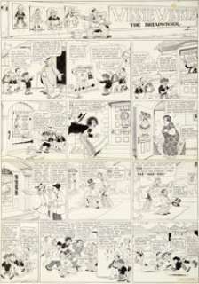 Branner, Martin - Martin Branner Winnie Winkle Sunday Comic Strip Original Art (Chicago Tribune, 1925). ...