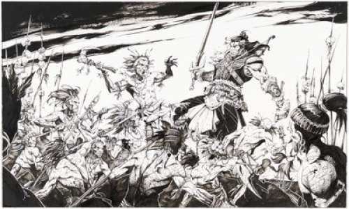 Jean, Anthony - Anthony Jean Conan le Cimmérien: Au-Delà de la Rivière Noire Illustration Original Art (Bruno Graff, 2018). ...