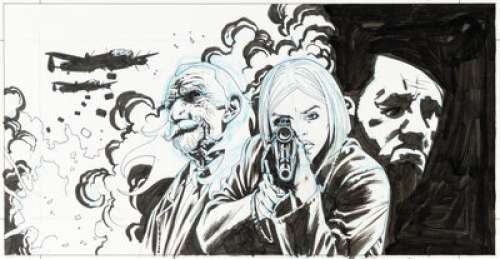 Sean Philips Sept Psychopathes (7 Psychopaths) #1 Cover Original Art (Delcourt, 2007 / Boom Studios, 2010)....