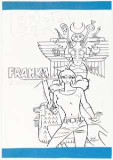 Kuijpers, Henk - Henk Kuijpers Franka, De Witte Godin Cover Original Art (Eppo #4, 2009). ...