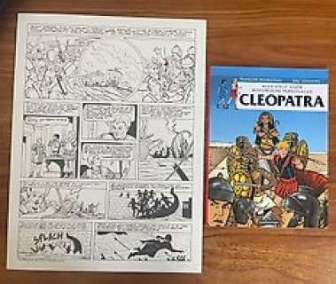 Lenaerts, Eric - Lenaerts, Eric - Originele pagina + album + dédicace - Alix - Cléopâtre - (2011)