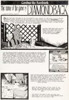 Marshall Rogers And Dave Sim | Sword of Cerebus #1 Partial Story Pages 1-2 Original Art (Aardvark-Vanaheim, 1981).... | Heritage