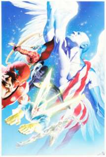 Alex Ross - Paradise X #1 Cover Guardians of the Galaxy Original Art (Marvel, 2002).