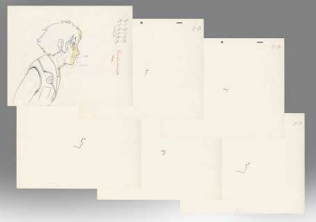 Osamu Tezuka’s Hand-Drawn Anime Genga "Phoenix 2772" 6 odots | Mandarake (Big Web)