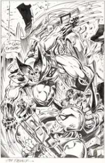 Jim Craig and Tom Palmer Wolverine: The Nuke Hunters #4 Cover Original Art (Marvel, 1994).