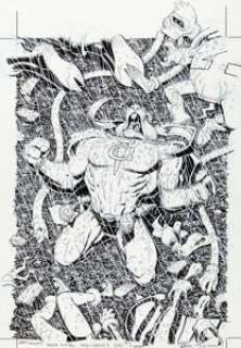 Arthur Adams Dark Nights: Death Metal Multiverse‘s End #1 Captain Carrot Variant Cover and Preliminary Original Art Group of 3 (DC, 2020). (Total: 3 Original Art)