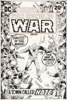 Joe Kubert Star Spangled War Stories #179 Unknown Soldier Cover Original Art (DC, 1974).