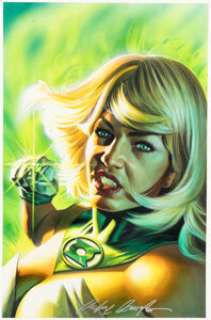 Felipe Massafera Green Lantern: Emerald Warriors #7 Variant Cover A Original Art (DC,2011).