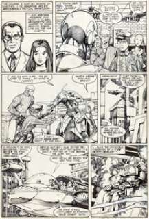 Herb Trimpe and Barry Windsor-Smith Machine Man #1 Story Page 14 Original Art (Marvel, 1984). | Heritage