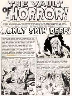 Reed Crandall Tales from the Crypt #38 "... Only Skin Deep!" Story Page 1 Original Art (EC, 1950).