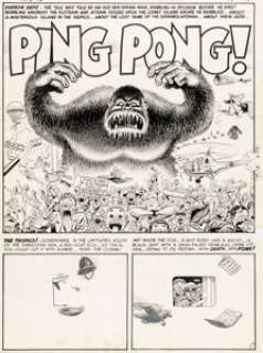 Bill (Will) Elder MAD #6 "Ping Pong!" King Kong Parody Complete 7-Page Story Original Art (EC, 1953). (Total: 7 Original Art) | Heritage