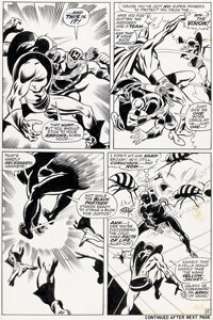 John Buscema and George Klein The Avengers #59 Yellowjacket First Appearance Issue Story Page 15 Original Art (Marvel, 1968).