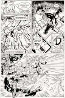 Mark Bagley and Randy Emberlin The Amazing Spider-Man #362 Venom Story Page 8 Original Art (Marvel, 1992).