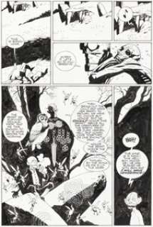 Mike Mignola Advance Comics #81 "The Corpse: Part 7" Hellboy Story Page 14 Original Art (Capital City Distribution, 1995).