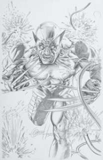Greg Horn Wolverine #1 Variant Cover Pencils Original Art (Marvel, 2014).