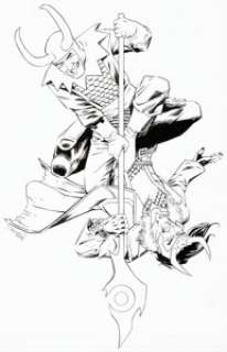 Declan Shalvey Loki #2 Variant Cover Original Art (Marvel, 2019).
