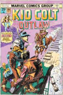 Gil Kane Kid Colt Outlaw #199 Cover Original Art (Marvel, 1975).