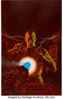 James Bama Doc Savage #16 The Spook Legion Paperback Cover Painting Original Art (Bantam Books, 1967). (Total: 2 Items) | Heritage