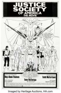 Todd McFarlane and Tony DeZuñiga Infinity, Inc. #35 Fury (Helena Kosmatos) First Appearance Splash Page 1 Original Art (DC, 1987).