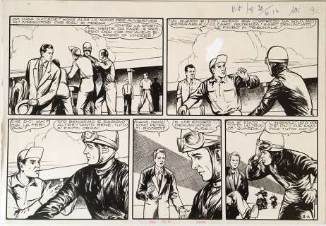 Kurt Caesar - Original page published on Il Vittorioso. Cm. 35x24. Ink. Mint