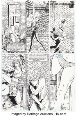 Jill Thompson and Vince Locke Sandman #43 Story Page 15 Original Art (DC, 1992).