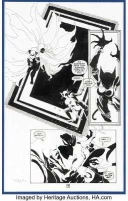 Tim Sale Batman: The Long Halloween #1 Catwoman Story Page 18 Original Art (DC, 1996).