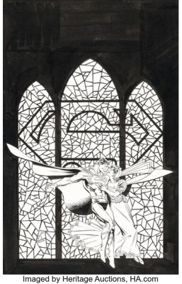 Dan Jurgens and Jerry Ordway Superman: The Wedding and Beyond Cover Original Art (DC, 1997). | Heritage