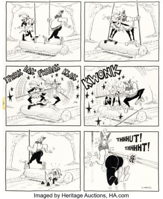 Don Martin MAD #197 Complete 1-Page Story Original Art (EC, 1978).
