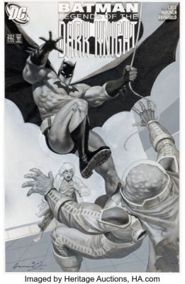 Ariel Olivetti Batman: Legends of the Dark Knight #201 Clayface Cover Original Art (DC, 2006).
