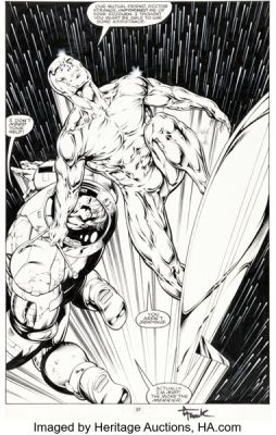 Gary Frank and Cam Smith The Incredible Hulk #414 Silver Surfer Splash Page 20 Original Art (Marvel, 1994). | Heritage