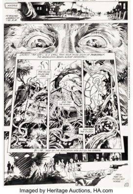 Stephen Bissette and John Totleben The Saga of the Swamp Thing #23 Story Page 11 Original Art (DC, 1984). | Heritage