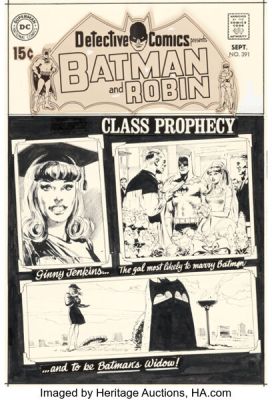 Neal Adams Detective Comics #391 Batman Cover Original Art (DC, 1969). | Heritage