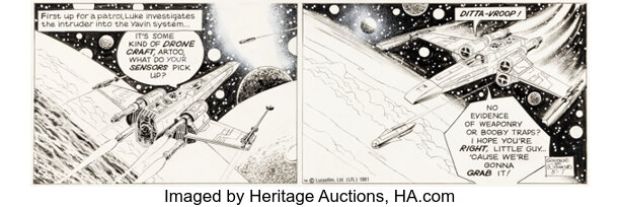 Al Williamson Star Wars Daily Comic Strip Original Art dated 5-7-81 (LA Times Syndicate, 1981). | Heritage