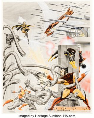 Rich Larson and Steve Fastner Marvel Super Hero Portfolio: Uncanny X-Men Illustration Original Art (S.Q. Productions, 1980).