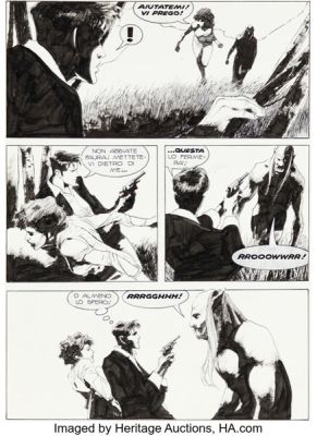 Roi Corrado Dylan Dog Maxi #14 Story Page Original Art (Sergio Bonelli Editore, 2011).