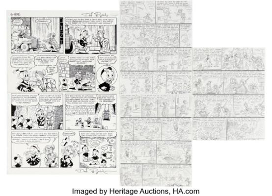 Don Rosa A Letter From Home - The Old Castle’s Other Secret Story Page 6 Original Art (Anders And & Co., 2004). (Total: 4 Items) | Heritage