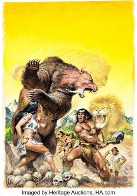 Earl Norem The Savage Sword of Conan #167 Cover Painting Original Art (Marvel, 1989). | Heritage