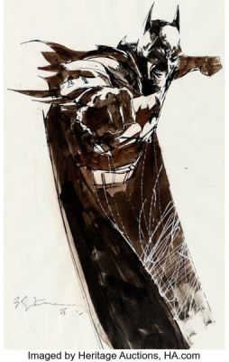 Bill Sienkiewicz - Batman Illustration Original Art (2025). | Heritage